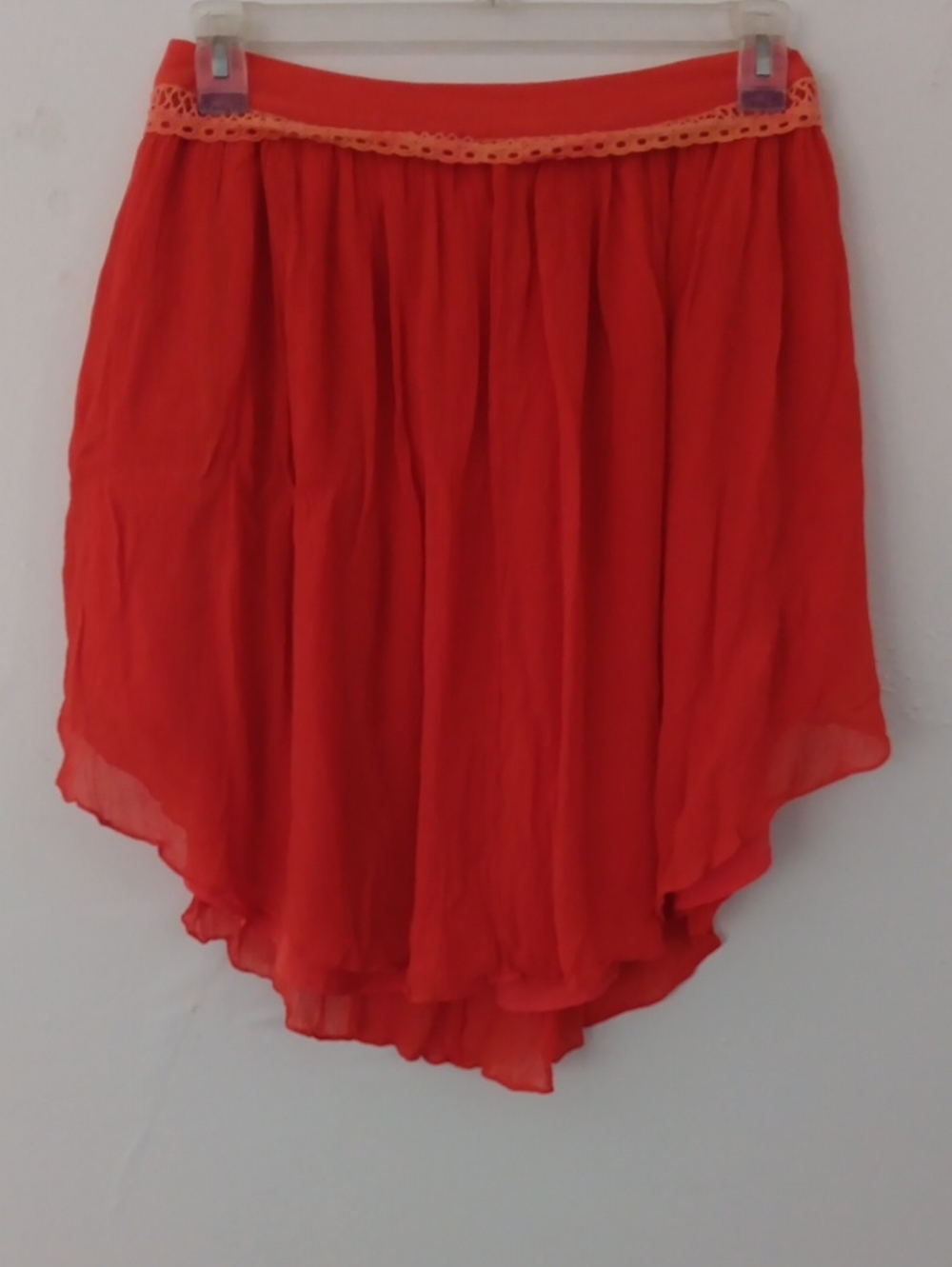 Rebecca Minkoff  Sample Chiffon High-Low Skirt #3938